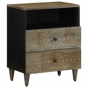 vidaXL Szafka nocna Jasnoszara 50x33x60 cm Drewno lite Mango