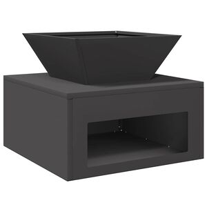 vidaXL Kominek Czarny 50 x 50 x 40 cm Stal