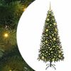 vidaXL Sztuczna choinka z 300 diodami LED Zielony 180 cm PE i PVC