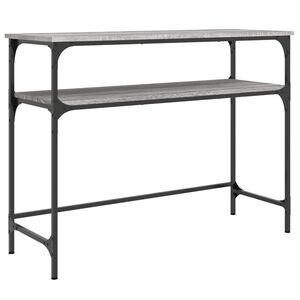 vidaXL Stolik konsolowy, szary dąb sonoma, 100x35,5x75 cm
