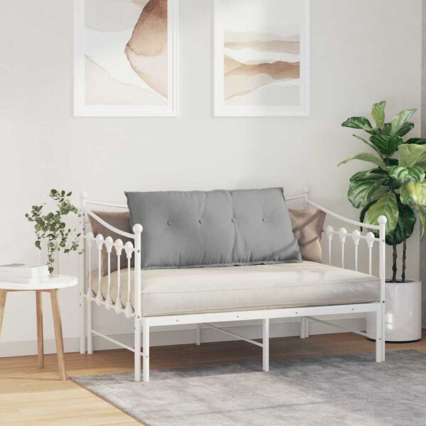 vidaXL Poduszka na plecy Szary chmur 100 x 19 x 50 cm tkanina