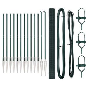 vidaXL Słupek ogrodzeniowy. Zielony 25 x 1,6 m (siatka 25 x 25 mm)