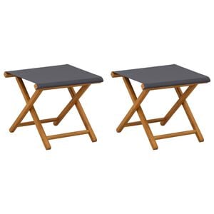 vidaXL Fotel ogrodowy 2 pcs Lite Drewno Eukaliptusowe Szary