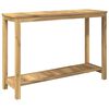 vidaXL St&oacute;ł konsolowy do ogrodu Bielony 108,5 x 35 x 75 cm