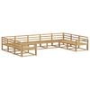 vidaXL Zestaw sof na zewnątrz 9 pcs Biały 404 x 251,5 x 73 cm