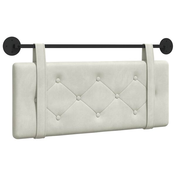 vidaXL Wisząca Głowa Kremowy 110 x 55 x 5 cm Aksamit