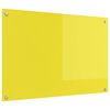 vidaXL Panel kuchenny Ż&oacute;łty 90 x 60 cm szkło hartowane