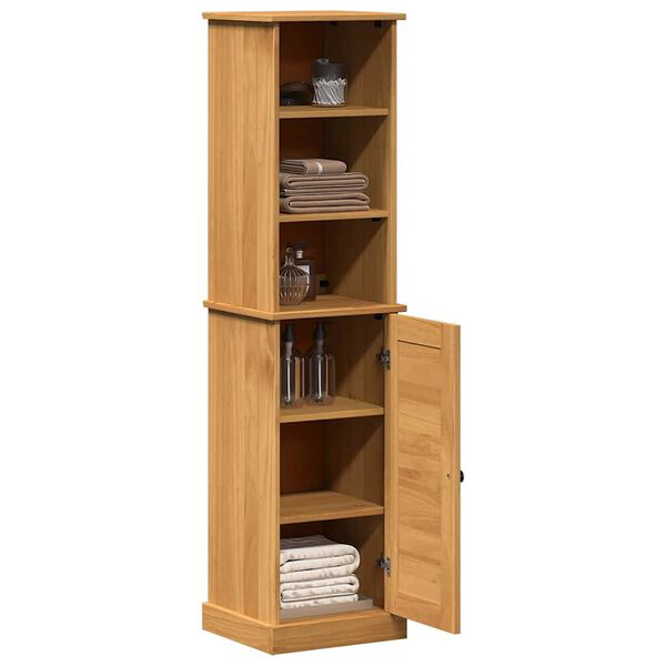 vidaXL Zestaw mebli łazienkowych z półką VIGO Brązowy i brązowy miód