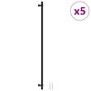 vidaXL Uchwyty do szafek, 5 szt., czarne, 480 mm, stal nierdzewna