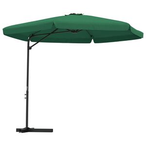vidaXL Parasol ogrodowy na stalowym słupku, 300 cm, zielony