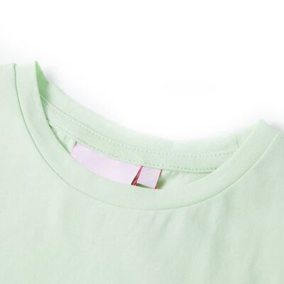 Koszulka dziecięca, półrękawki, delikatna zieleń, 92