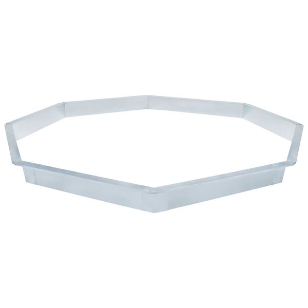 vidaXL Ogrodzenie przeciw ślimakom, stal galwanizowana, 329x25 cm