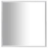 vidaXL Lustro w srebrnej ramie, 60x60 cm