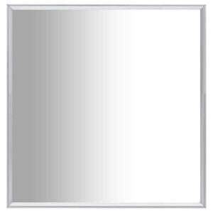 vidaXL Lustro w srebrnej ramie, 60x60 cm