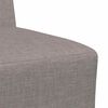 vidaXL Modułowa sofa bez podłokietnik&oacute;w Taupe 55 cm Materiał