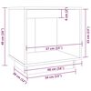 vidaXL Szafki nocne, 2 szt., szare, 40x30x40 cm, lite drewno sosnowe
