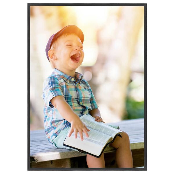 vidaXL Ramki na zdjęcia, 3 szt., stojące, czarne, 18x24 cm, MDF