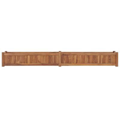 vidaXL Podwyższona donica 200x30x25 cm, lite drewno tekowe