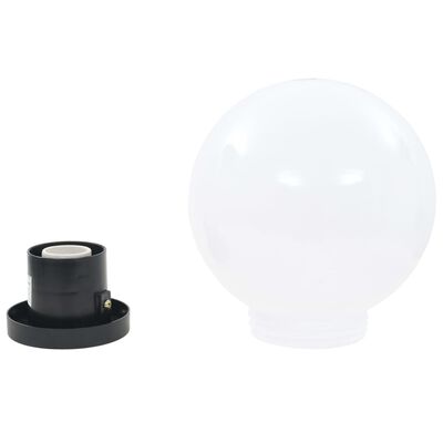 vidaXL Lampy zewnętrzne LED, 2 szt., kule 20 cm, PMMA