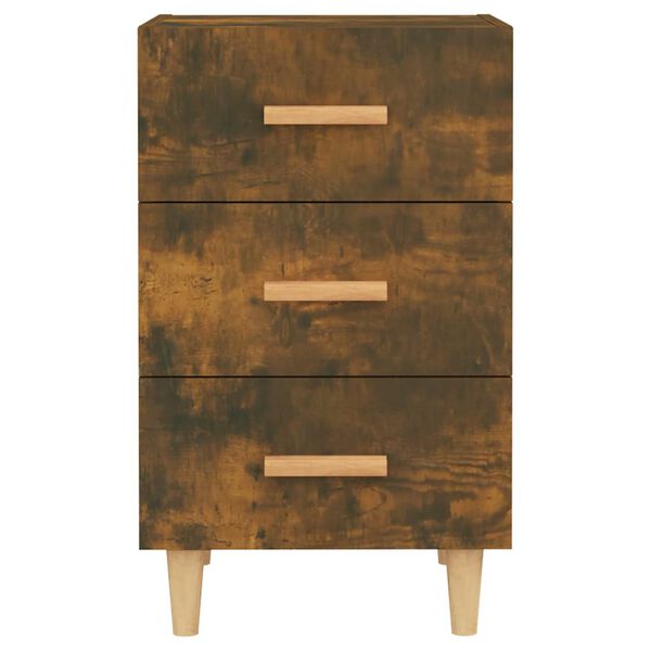 vidaXL Szafka nocna, przydymiony dąb, 40x40x66 cm