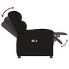 vidaXL Elektryczny fotel masujący, czarny, aksamitem