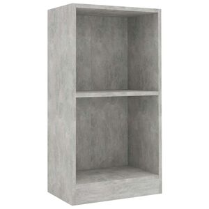 vidaXL Regał, szarość betonu, 40x24x75 cm, materiał drewnopochodny