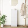 vidaXL Komoda Biała 37,5x35x99 cm Drewno klejone