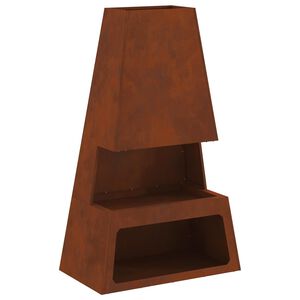vidaXL Kominek Brązowy 60 x 35 x 100 cm