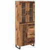 vidaXL Highboard 2 szt. Stare drewno 69,5 x 34 x 180 cm