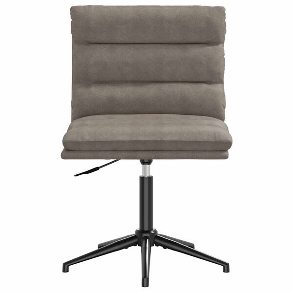 vidaXL Krzesło stołowe, szare, sztuczna skóra