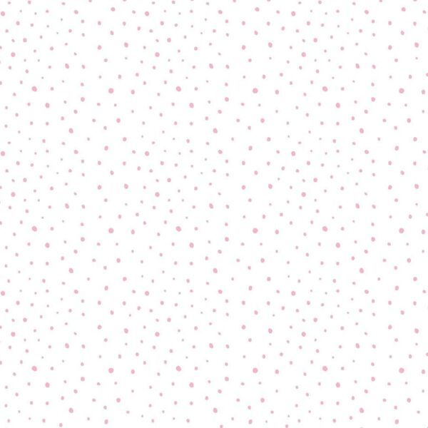 Noordwand Tapeta Mondo baby Confetti Dots, biało-r&oacute;żowo-beżowa