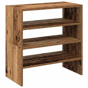 vidaXL Stojaki na buty 2 szt., sztaplowany, stare drewno, 60x30x30,5cm