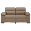 vidaXL 2-osobowa sofa Cappuccino 160x81x84 cm ze sk&oacute;ry ekologicznej