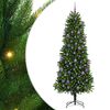 vidaXL Choinka z 300 diodami LED z podstawą Zielony 240 cm PE