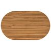 vidaXL Blat stołu 120 x 70 x 3,5 cm Owalny Lite drewno teakowe
