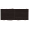 vidaXL Blat ciemnobrązowy 140x60x(2-6) cm drewno z naturalną krawędzią