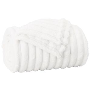 vidaXL Koc Biały 150 x 130 cm Polar