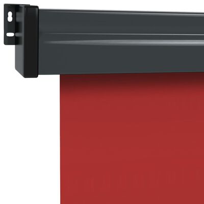 vidaXL Markiza boczna na balkon, 145x250 cm, czerwona
