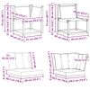 vidaXL Modułowa sofa na zewnątrz z poduszką 3 Sztuka Naturalny