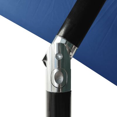 vidaXL 3-poziomowy parasol na aluminiowym słupku, lazurowy, 2 m