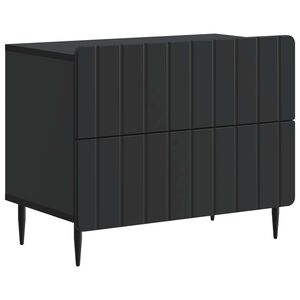 vidaXL Szafka Nocna Czarny 62 x 34,5 x 49,5 cm Drewno inżynieryjne