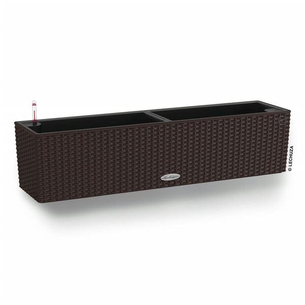 LECHUZA Doniczka BALCONERA Cottage 80 ALL-IN-ONE, mokka