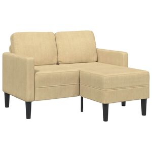 vidaXL Sofa 2-osobowa z szezlongiem w kształcie litery L Szarozielony