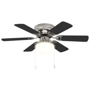 vidaXL Wentylator sufitowy z lampą &Oslash; 82 cm Czarny