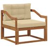vidaXL Środkowa sofa ogrodowa naturalny