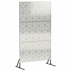 vidaXL Ekran prywatności 100 x 50 x 180 cm Stal nierdzewna srebrny