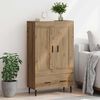 vidaXL Highboard z szufladą Dąb rzemieślniczy 69,5 x 31 x 115 cm