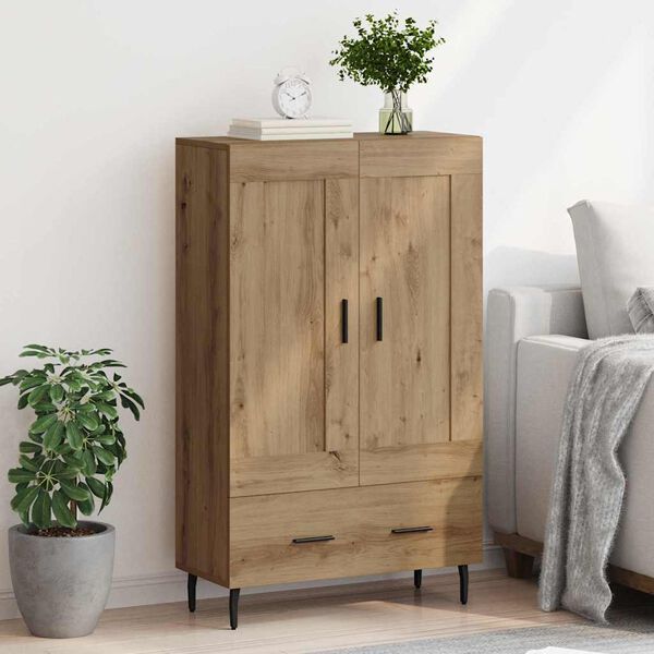 vidaXL Highboard z szufladą Dąb rzemieślniczy 69,5 x 31 x 115 cm
