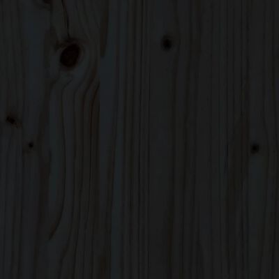 vidaXL Podnóżek ogrodowy, czarny, 120x80 cm, lite drewno sosnowe