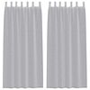 vidaXL Firany Voile 2 pcs Ciemnoszary 225 x 140 cm Poliester